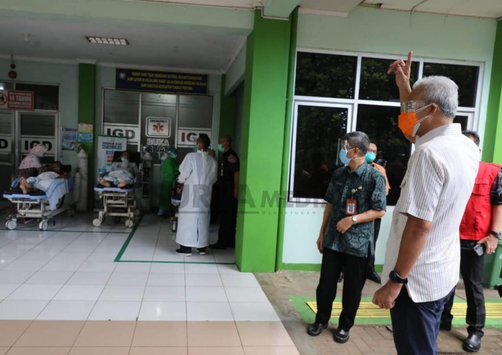 SIDAK DI JEPARA, GANJAR TEMUKAN PENANGANAN KURANG MAKSIMAL PADA PASIEN COVID-19