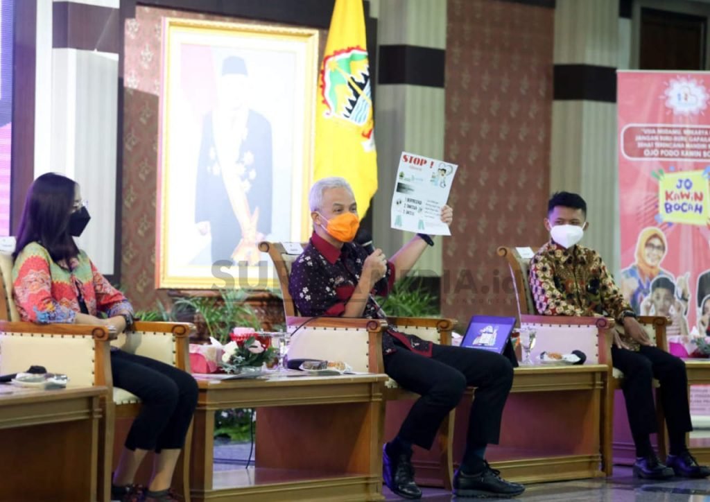 TEKAN ANGKA PERNIKAHAN DINI, GANJAR GANDENG KOMUNITAS ANAK