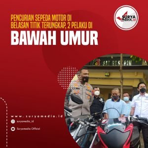 Pencurian Sepeda Motor di Belasan Titik Terungkap, 2 Pelaku di Bawah Umur