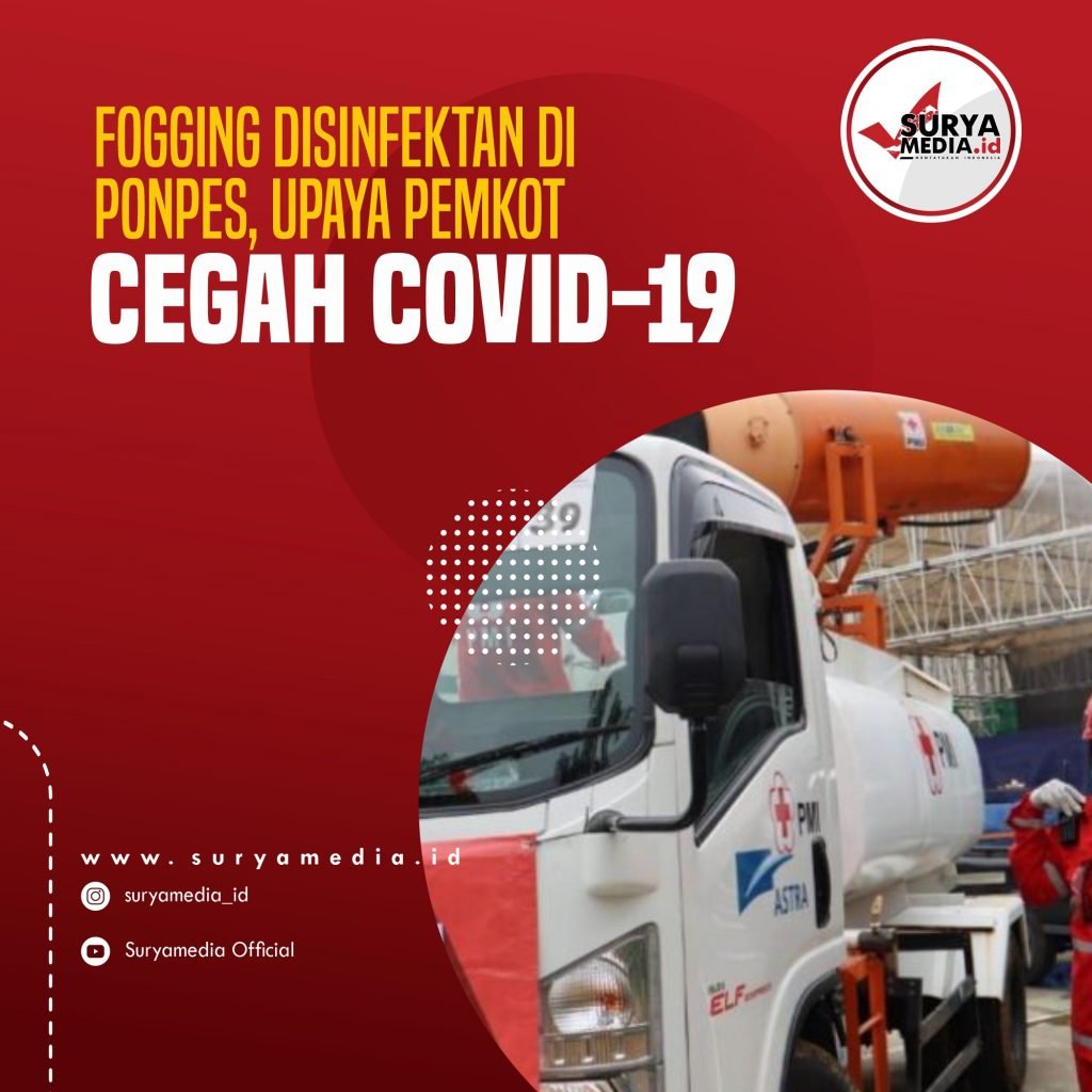 Fogging Disinfektan di Ponpes, Upaya Pemkot Cegah Covid-19