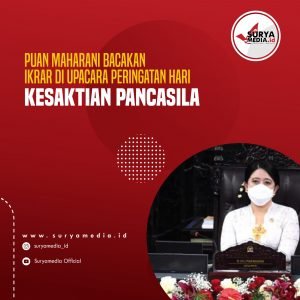 Puan Maharani Bacakan Ikrar di Upacara Peringatan Hari Kesaktian Pancasila