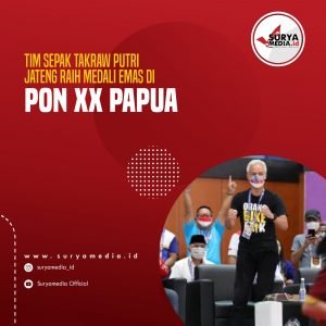 Tim Sepak Takraw Putri Jateng Raih Medali Emas di PON XX Papua