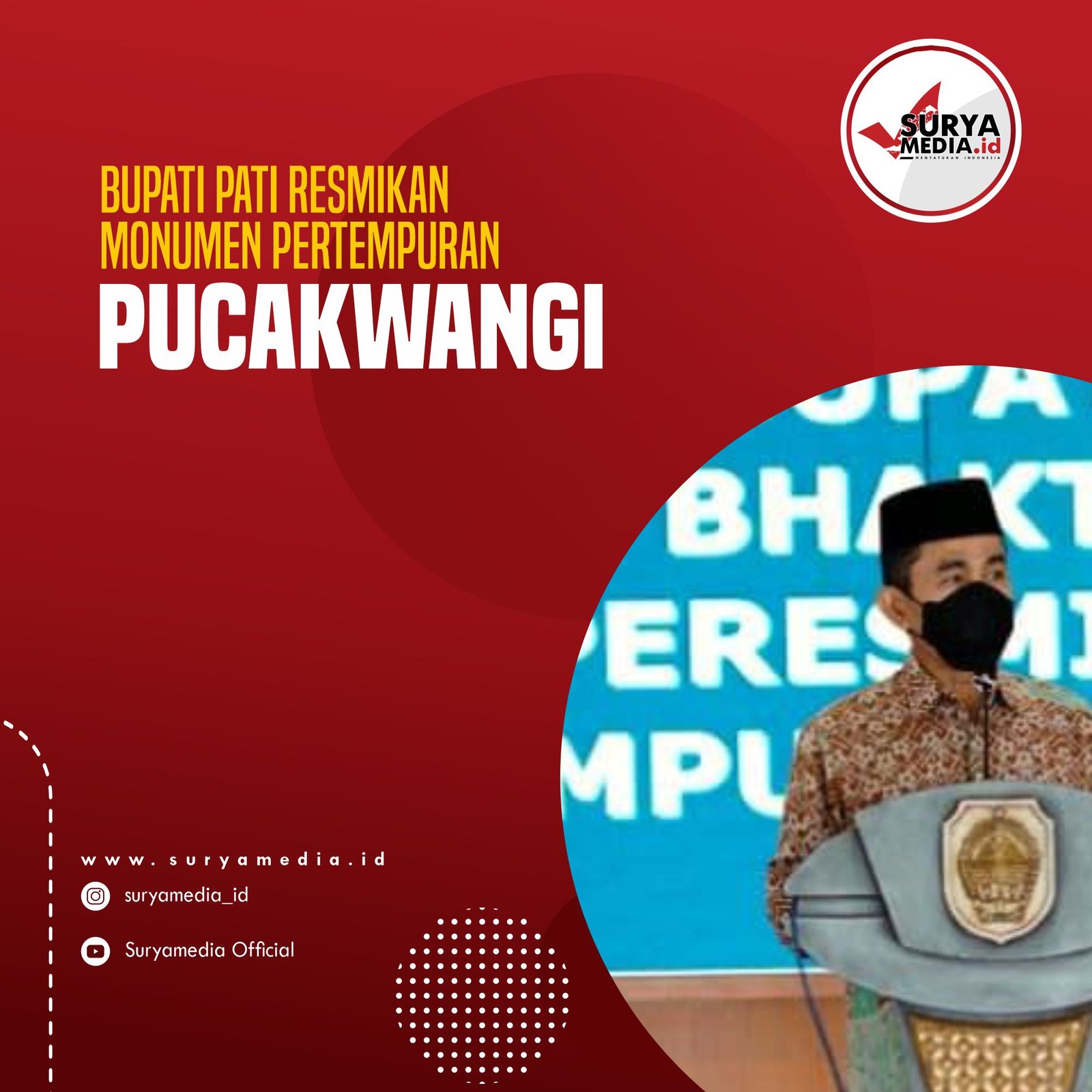 Bupati Pati Resmikan Monumen Pertempuran Pucakwangi