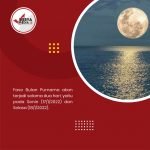 Fase Bulan Purnama Akan Terjadi 2 Hari