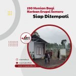 190 Hunian Bagi Korban Erupsi Semeru Siap Ditempati