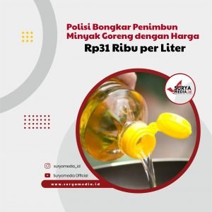 Polisi Bongkar Penimbun Minyak Goreng dengan Harga Rp31 Ribu per Liter