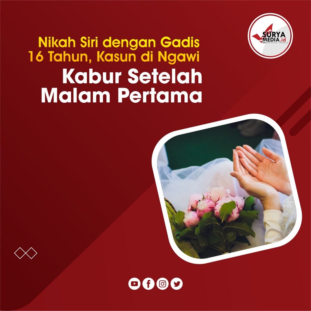 Nikah Siri dengan Gadis 16 Tahun, Kasun di Ngawi Kabur setelah Malam Pertama
