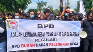 Tuntut Kenaikan Tunjangan, BPD Se-Kabupaten Pati Gelar Aksi Demo