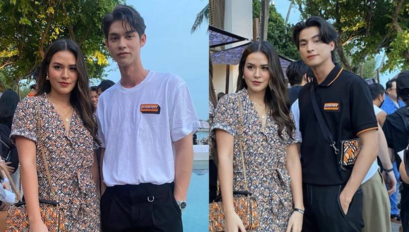 Heboh! Raisa Foto Bersama Artis Thailand Bright Vachirawit di Acara Burberry