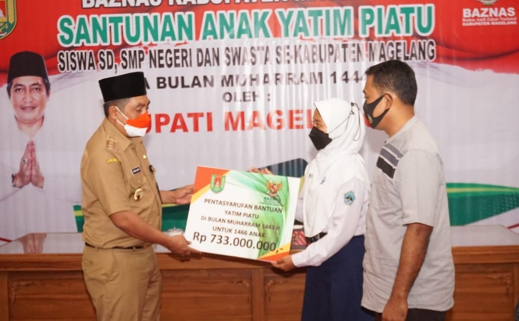 Baznas Magelang Salurkan Santunan Bagi 1466 Anak Yatim Piatu