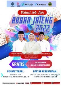 Pemprov Jawa Tengah Gelar Virtual Job Fair Akbar Jateng 2022