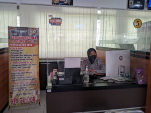 Foto : Gerai Polresta Pati di MPP Pati (Sumber : Suryamedia/ Anang SY)