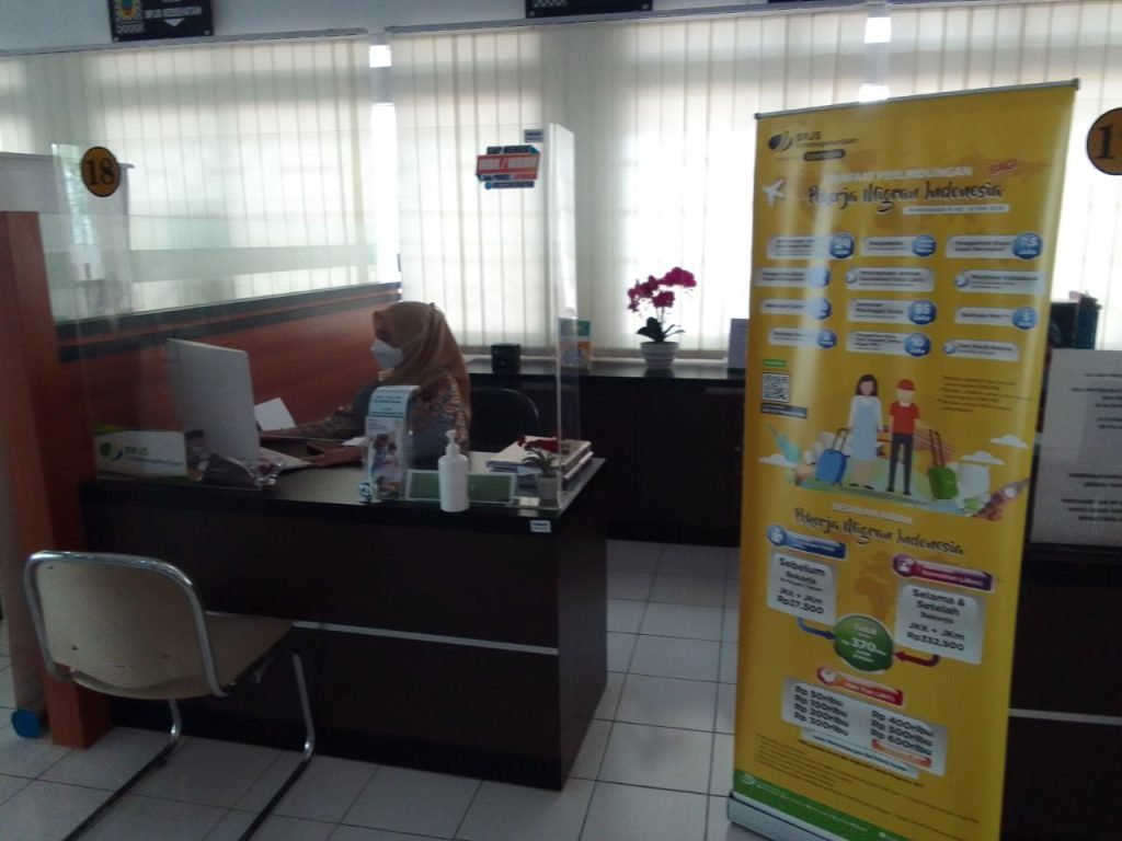 Foto: Gerai BPJS Ketenagakerjaan di MPP Pati (Sumber: Anwar/ Suryamedia.id)