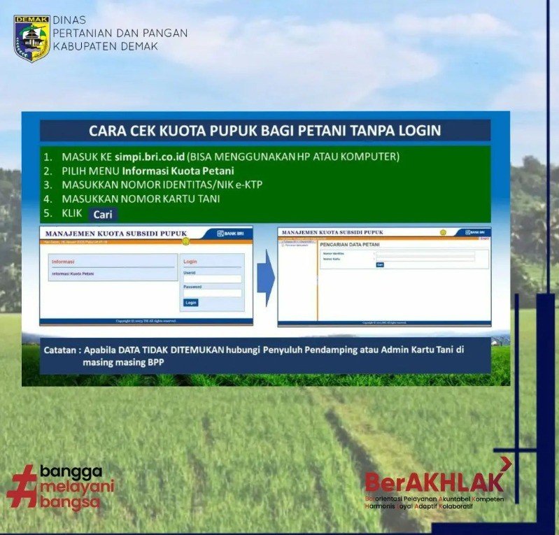 Cek Kuota Pupuk dengan Cara Berikut