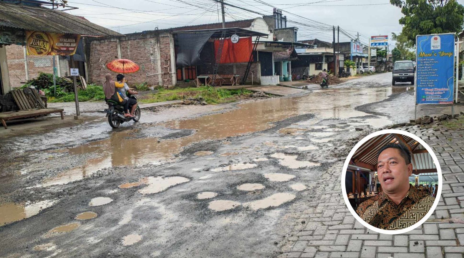 Foto : Ali Badruddin, Ketua DPRD Kabupaten Pati saat diwawancarai oleh media (Sumber : Suryamedia.id/ Anang SY)