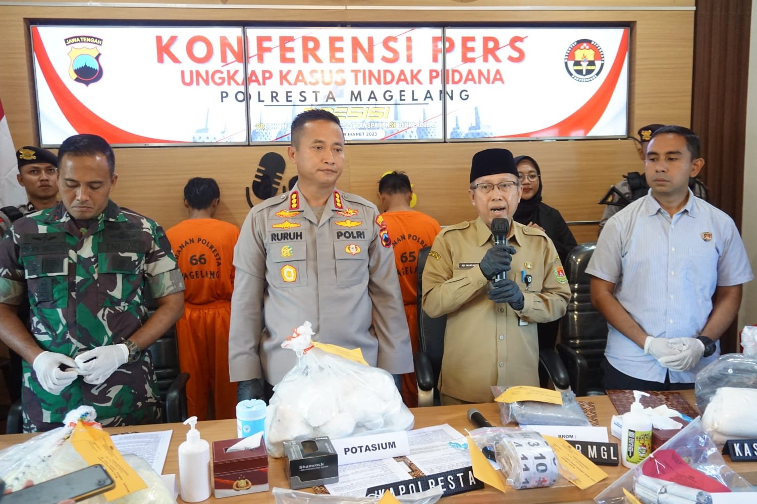 Kembali Terjadi Kasus Ledakan Obat Mercon, Kapolresta Magelang Mengimbau Masyarakat Turut Lakukan Pengawasan