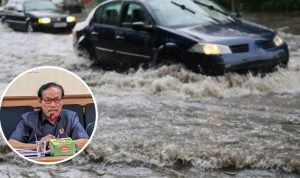 Foto: Ilustrasi banjir genangi jalanan (Sumber: iStock)