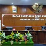 Foto : Suasana kegiatan paripurna LKPJ Bupati Pati tahun 2022 (Sumber : Suryamedia.id/ Anang SY)