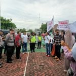 Foto : Kondisi Demo Oknum Keluarga H Tomo di Pengadilan Negara Pati (Sumber : mitrapost.com/Putri Asia)