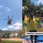 Heboh Video Bantuan Logistik Korban Banjir dan Longsor Dilempar dari Helikopter