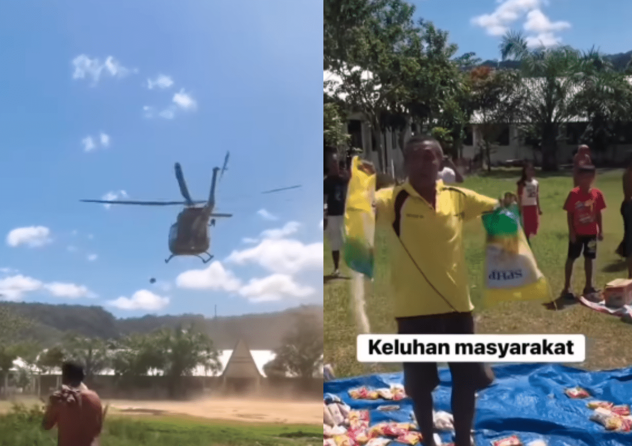 Heboh Video Bantuan Logistik Korban Banjir dan Longsor Dilempar dari Helikopter