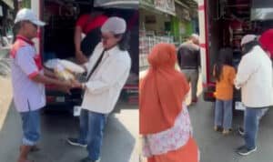 Panggilan Kemanusiaan, Mas Hartono Bagikan Ribuan Sembako untuk MBR