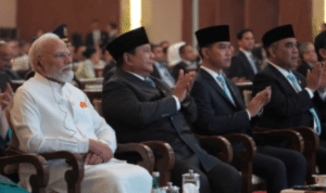 Prabowo saat menghadiri Indian Community Reception di Jakarta
