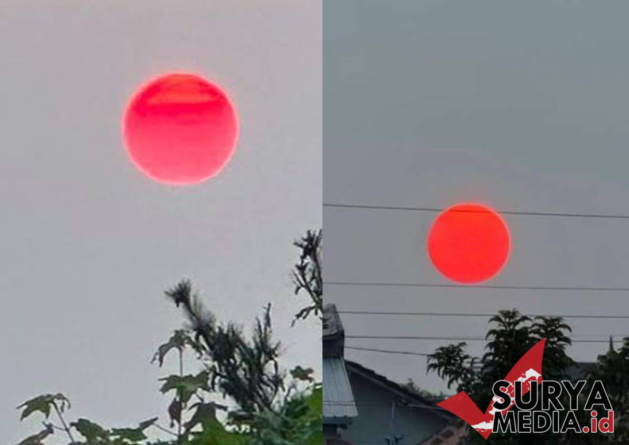 Heboh Matahari Merah di Kota Palangka Raya, Ini Penjelasan BMKG
